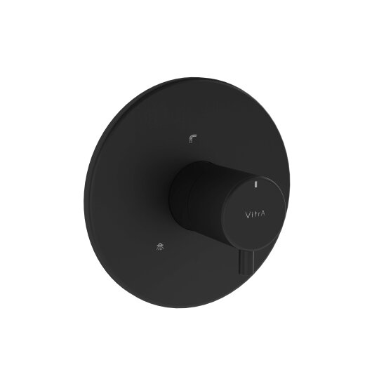 VitrA Origin Ankastre Termostatik 3 Yollu Yönlendirici (Sıva Üstü Grubu), Mat Siyah,A4267336WTC