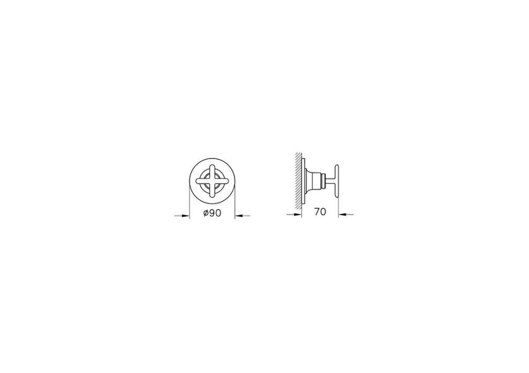 Vitra Origin Classic Ankastre 3 Yollu Yönlendirici (Sıva Üstü Grubu) Mat Siyah A4289736 - 2