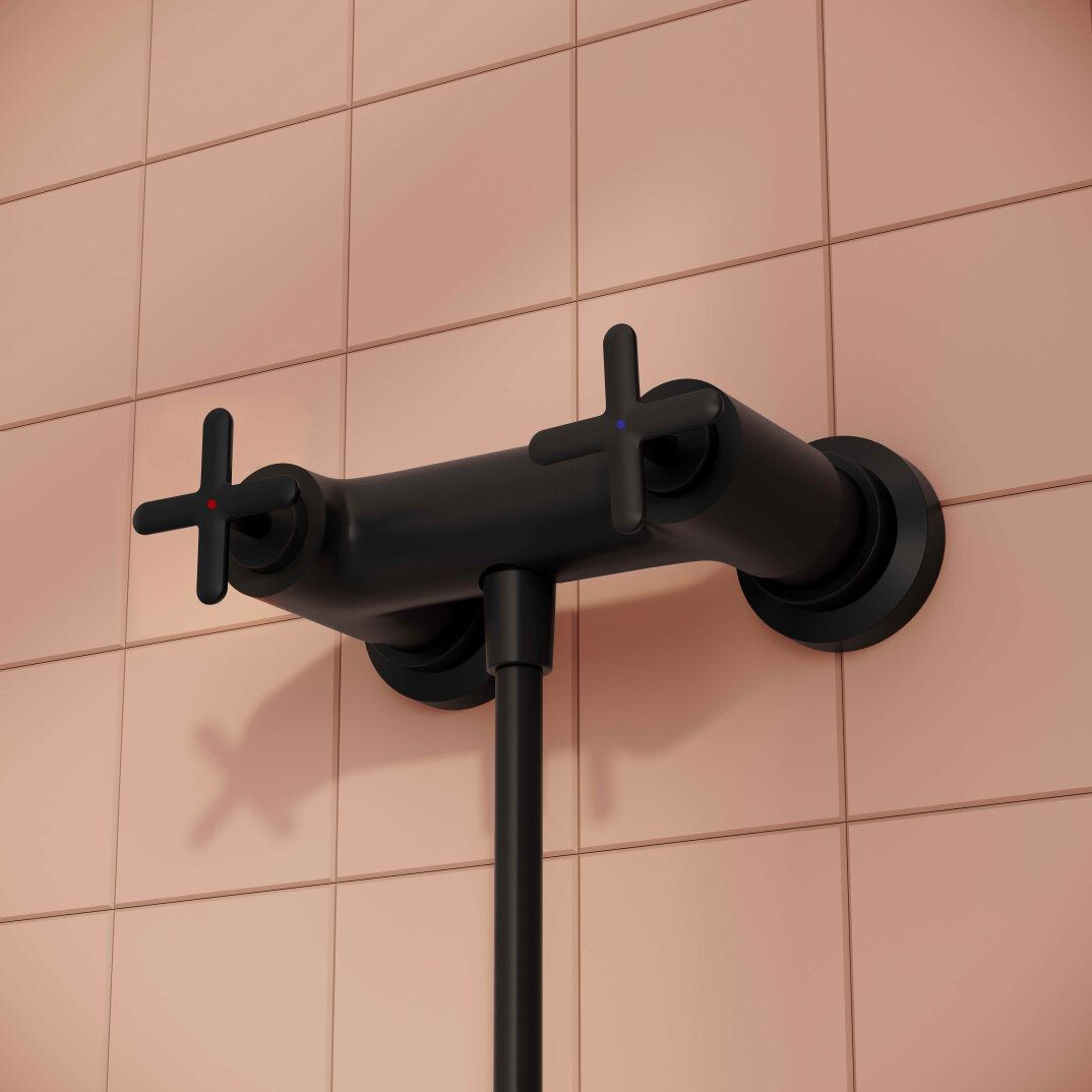 VitrA Origin Classic Duş Bataryası, Mat Siyah,A4289436 - 2