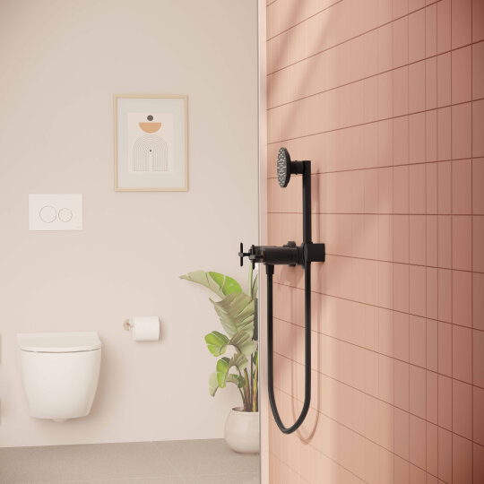 VitrA Origin Classic Duş Bataryası, Mat Siyah,A4289436 - 3