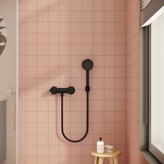 VitrA Origin Classic Duş Bataryası, Mat Siyah,A4289436 - 5