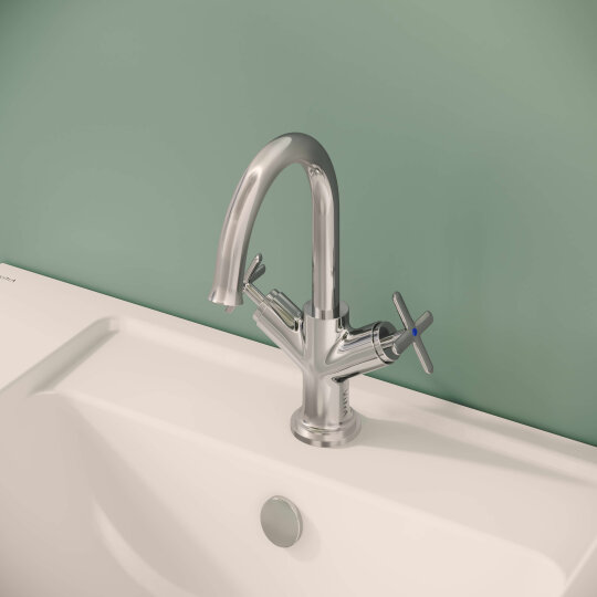 VitrA Origin Classic Lavabo Bataryası (Çift Kumandalı),A42884 - 6