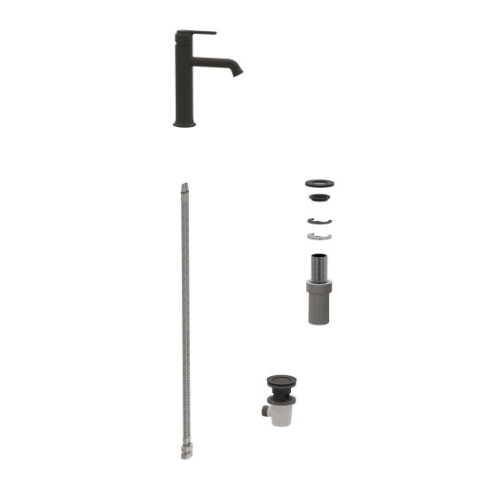 VitrA Origin Classic Lavabo Bataryası, Mat Siyah,A4288036 - 3