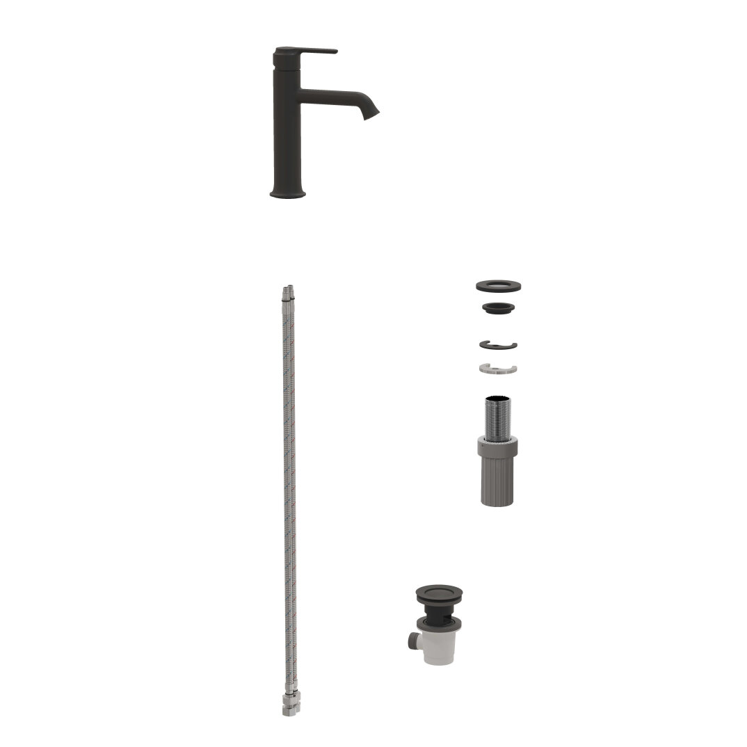 VitrA Origin Classic Lavabo Bataryası, Mat Siyah,A4288036 - 3