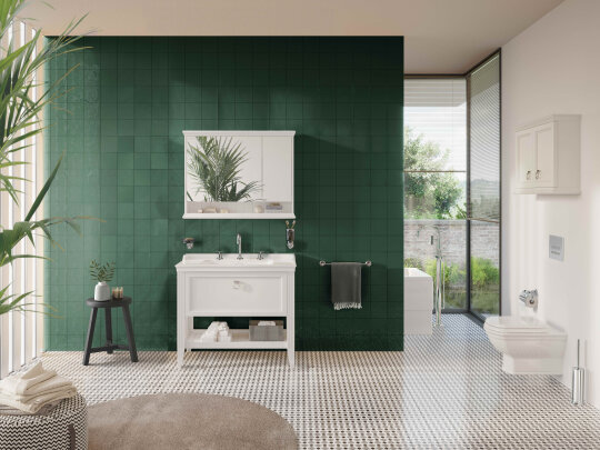 VitrA Origin Classic Yerden Küvet Bataryası, El Duşlu,A42898 - 2
