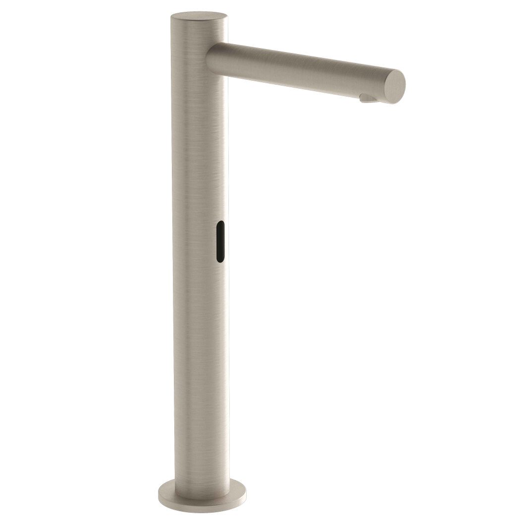 VitrA Origin Fotoselli Tezgah Üstü Lavabo Bataryası (Çift Su girişli, Elektrikli), Fırçalı Nikel,A4722134 - 1