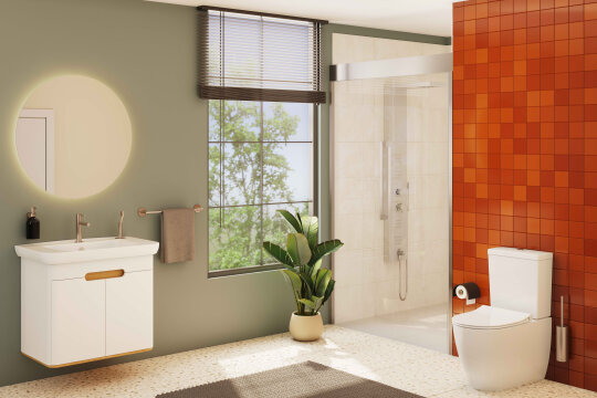 VitrA Origin Lavabo Bataryası, Fırçalı Nikel,A4255634 - 2