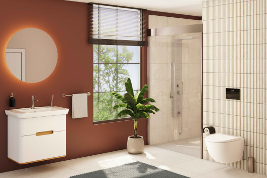 VitrA Origin Lavabo Bataryası, Fırçalı Nikel,A4255634 - 5