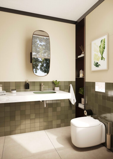 VitrA Origin Lavabo Bataryası, Fırçalı Nikel,A4255634 - 6