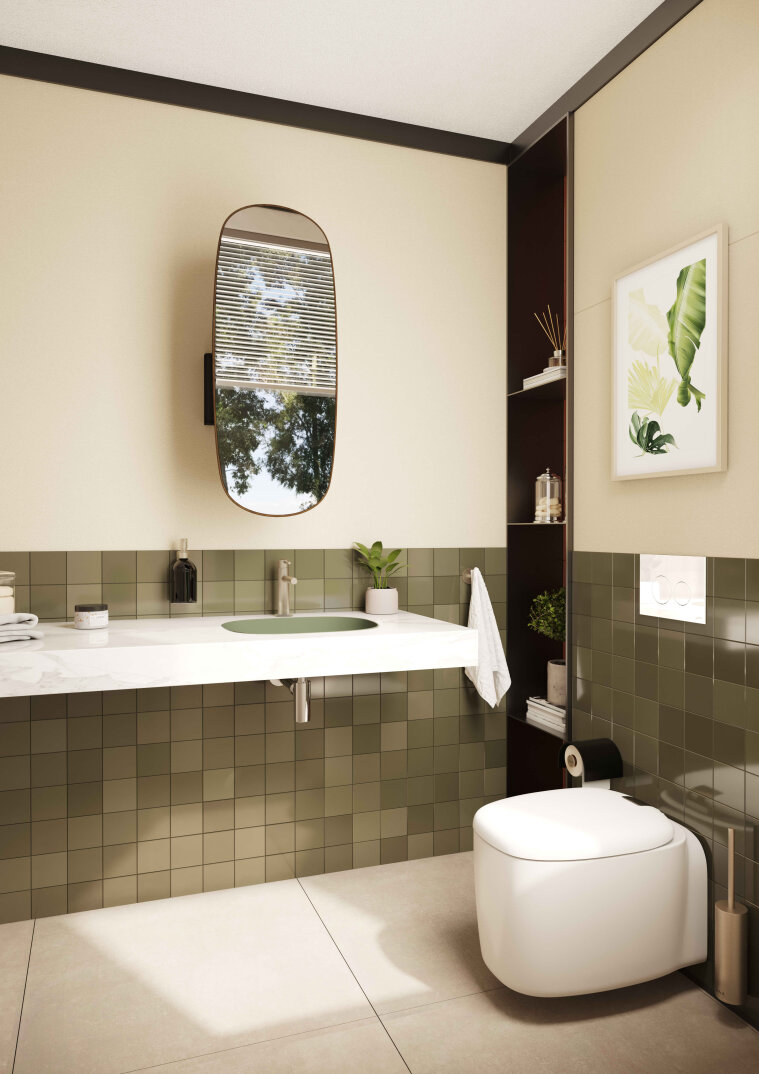 VitrA Origin Lavabo Bataryası, Fırçalı Nikel,A4255634 - 6