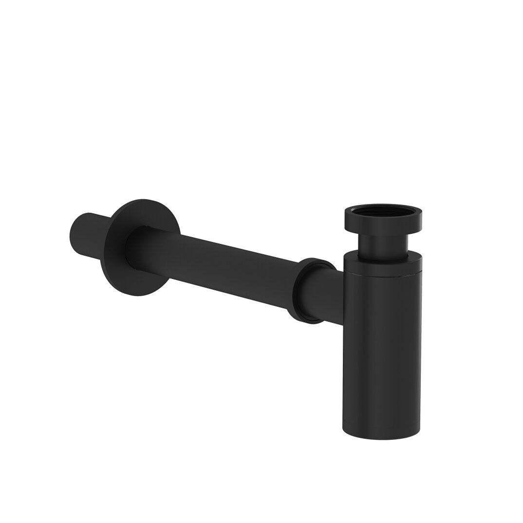 VitrA Origin Lavabo Sifonu Alt Grubu (T Tipi), Mat Siyah, A4512336 - 1