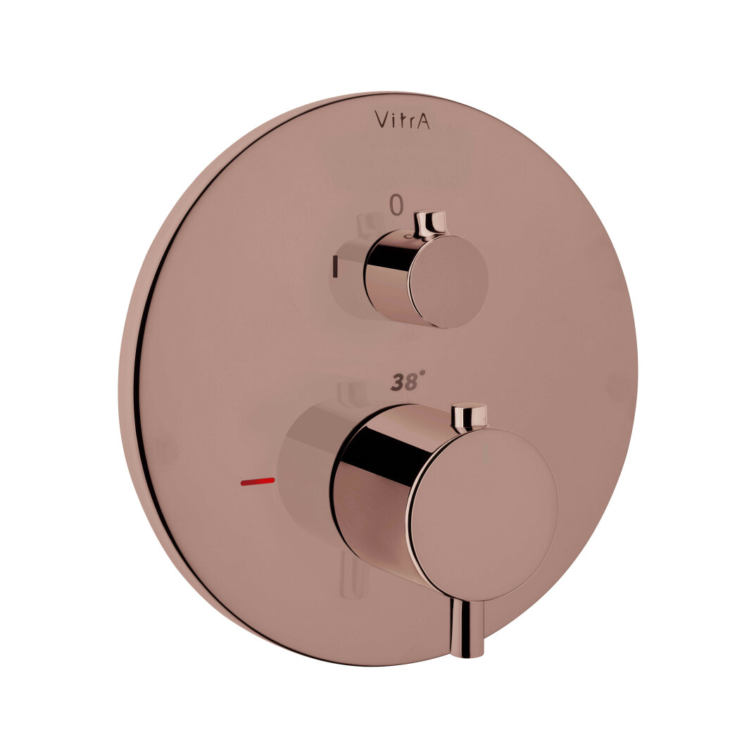 VitrA Origin Termostatik Ankastre Duş Bataryası (Sıva Üstü Grubu,V-Box), Soft Bakır,A4267229 - 1