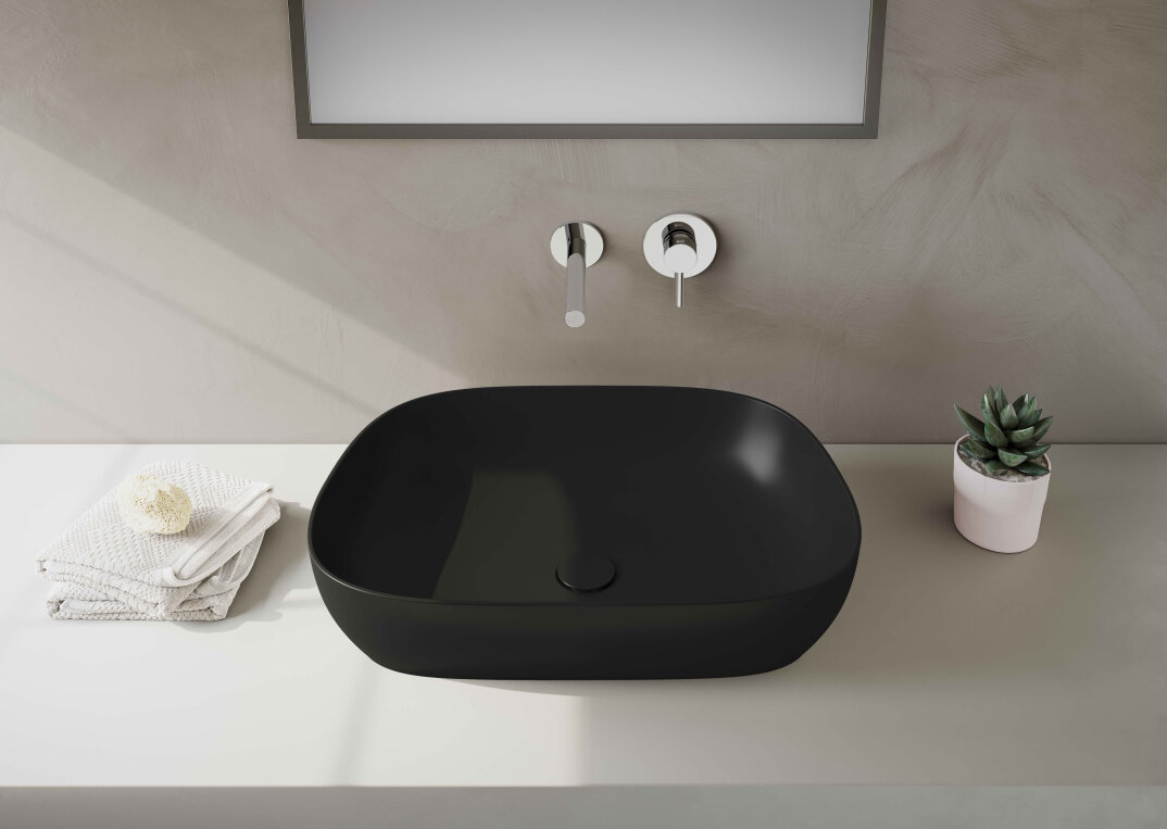 VitrA Outline Çanak Lavabo, 63 cm, Mat Siyah,5993B483-0016 - 3