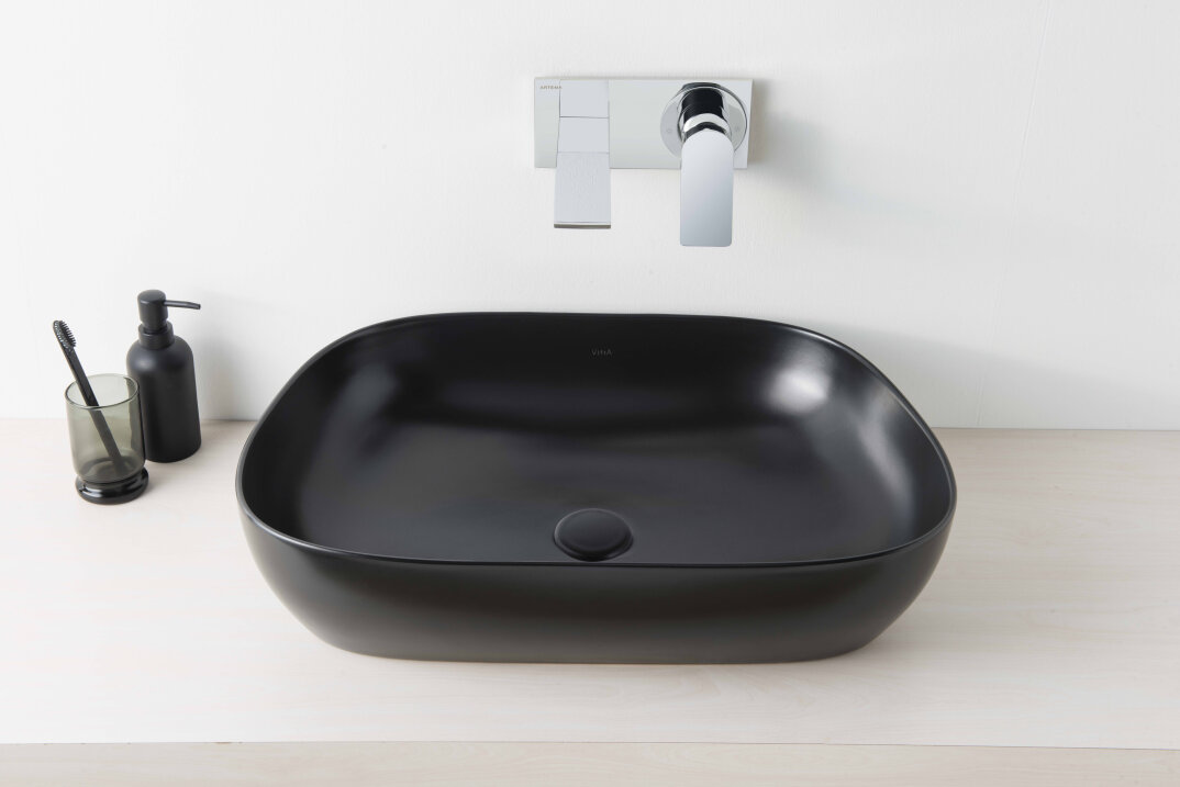 VitrA Outline Çanak Lavabo, 63 cm, Mat Siyah,5993B483-0016 - 4