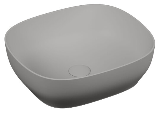 VitrA Outline Kare Çanak Lavabo, 48 cm, Mat Taş Gri,5994B476-0016