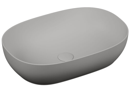 VitrA Outline Oval Çanak Lavabo, 60 cm, Mat Taş Gri,5995B476-0016