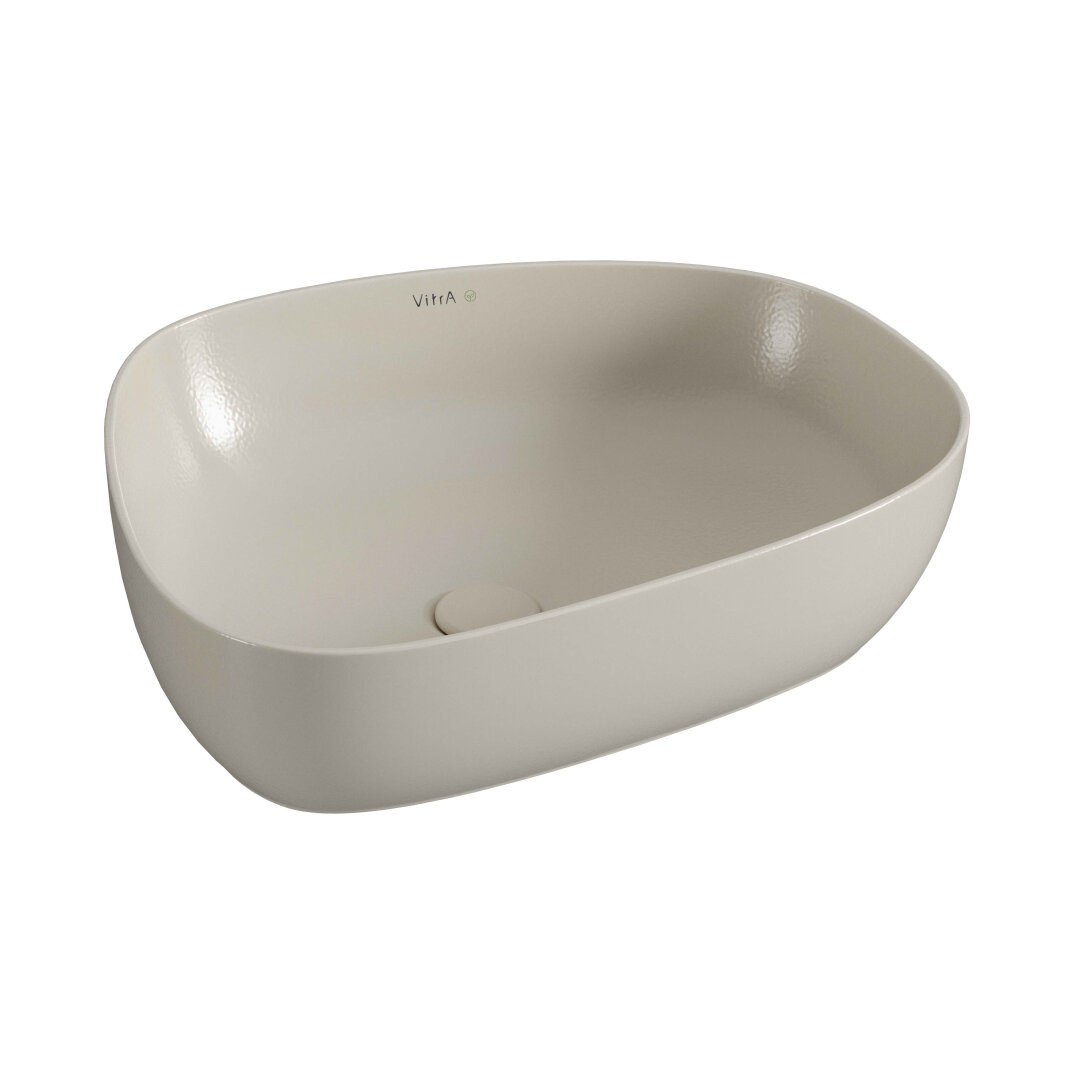 VitrA Outline Recycled Çanak Lavabo, 57x45 cm, Mat Bej,7991B066-0016 - 1