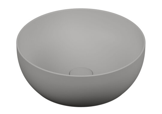 VitrA Outline Yuvarlak Çanak Lavabo, 40 cm, Mat Taş Gri,5992B476-0016
