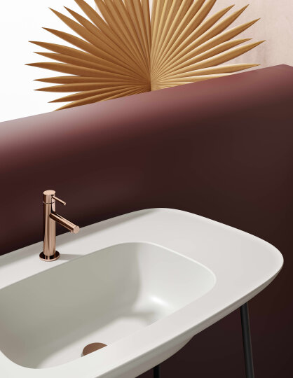 VitrA Plural Etajerli Lavabo Ünitesi, 100 cm, Koyu Meşe / Mat Beyaz Lavabo, 64045 - 4