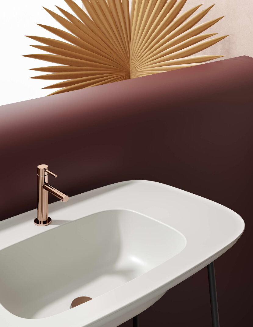 VitrA Plural Etajerli Lavabo Ünitesi, 100 cm, Koyu Meşe / Mat Beyaz Lavabo, 64045 - 4