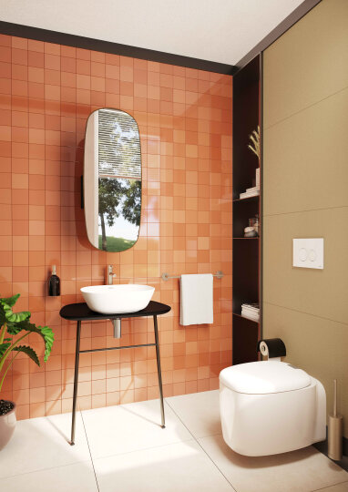 VitrA Plural Kare Alçak Çanak Lavabo, 45 cm,7810B403-0016 - 3