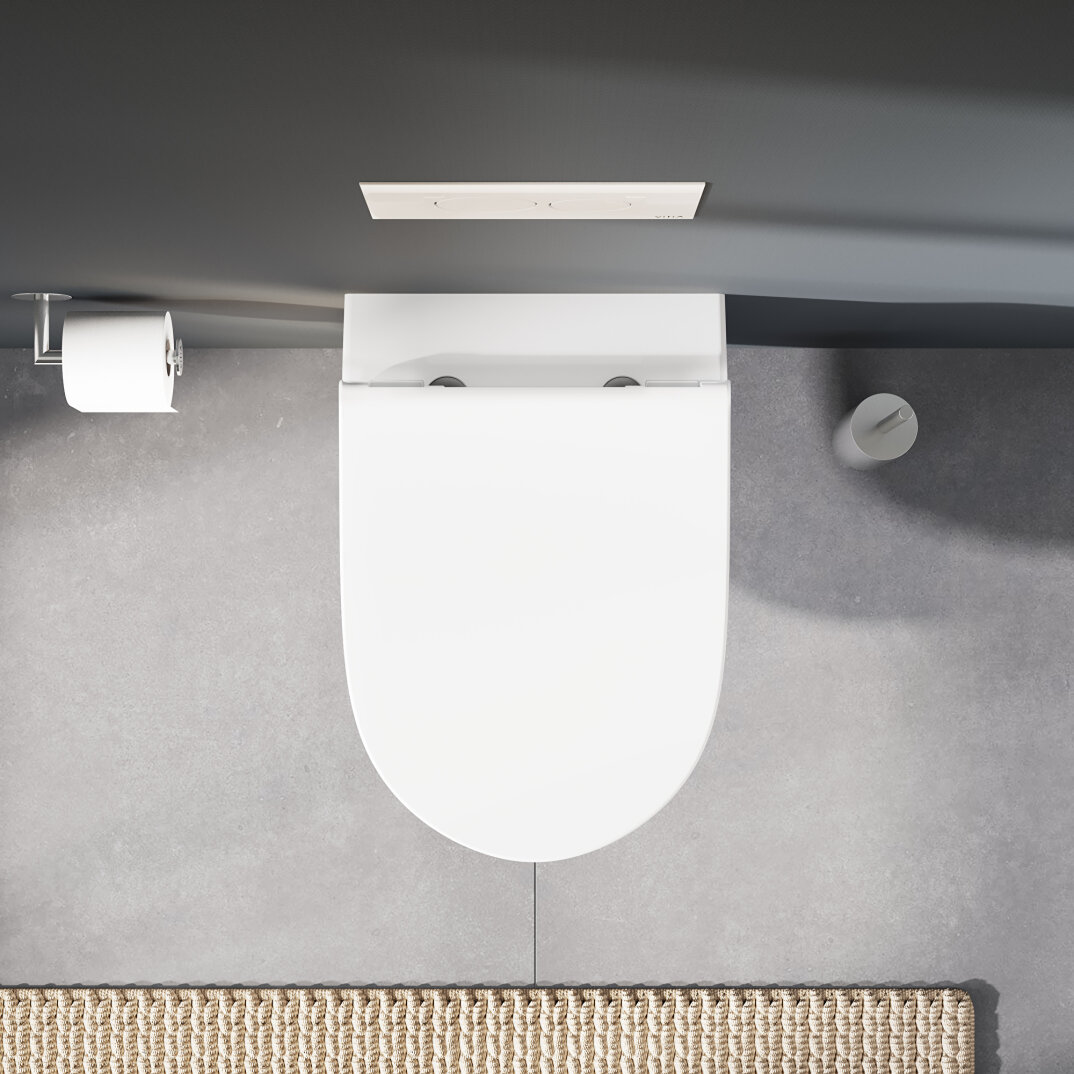 VitrA Plural Klozet Kapağı, Altın Renk Metal Menteşeli, Yavaş Kapanır, Kolay Sökülebilir, Mat Siyah, 126-483-019 - 5
