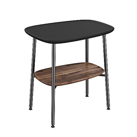 VitrA Plural Küçük Masa, Mat Siyah, 55 cm,64066 - 1