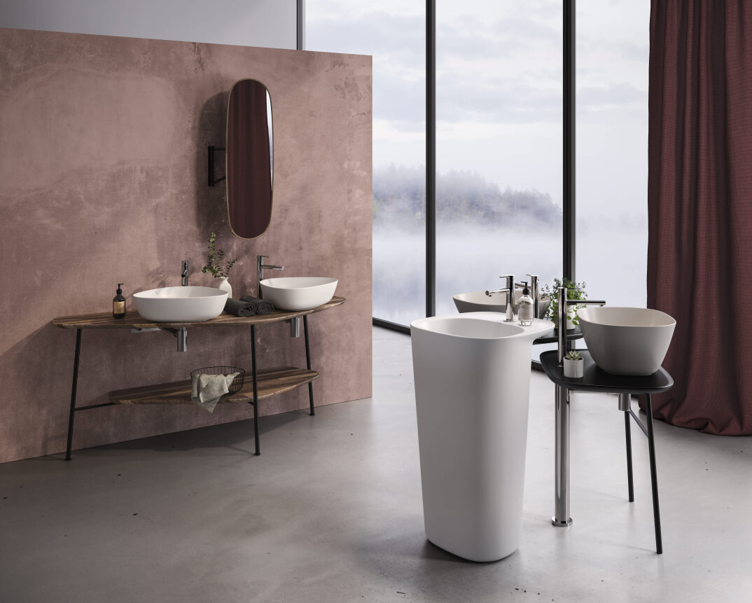 VitrA Plural Serbest Alçak Lavabo Ünitesi, 70 cm, Mat Beyaz,64050 - 2