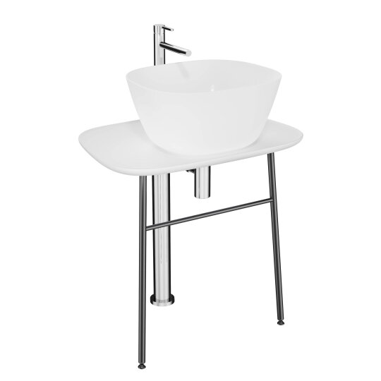 VitrA Plural Serbest Alçak Lavabo Ünitesi, 70 cm, Mat Beyaz,64050