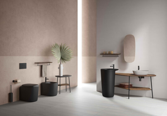 VitrA Plural Üçgen Alçak Çanak Lavabo, 47 cm, Mat Bej,7812B420-0016 - 4