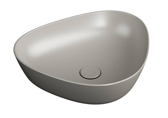 VitrA Plural Üçgen Alçak Çanak Lavabo, 47 cm, Mat Bej,7812B420-0016