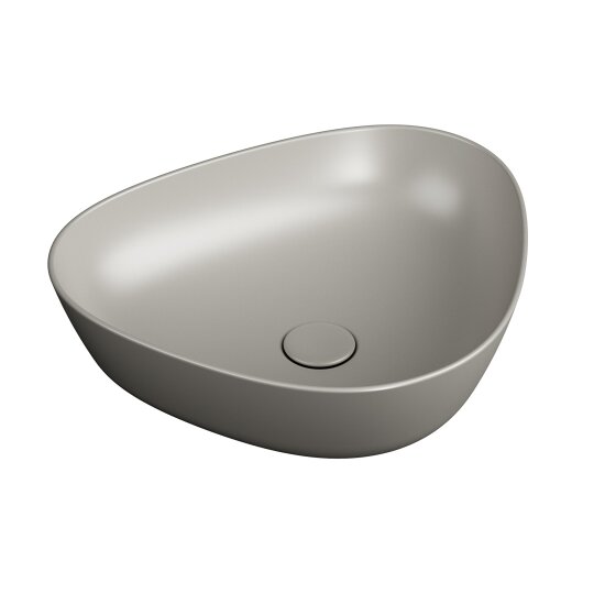 VitrA Plural Üçgen Tezgah Altı Lavabo, 47 cm, Mat Bej, 7812B420-1083