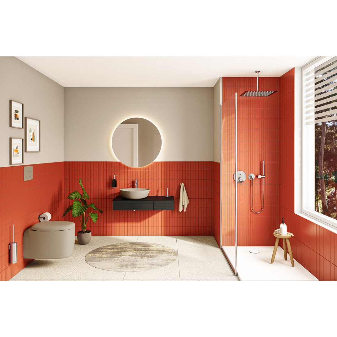 VitrA Plural Üçgen Tezgah Altı Lavabo, 47 cm, Mat Bej, 7812B420-1083 - 5