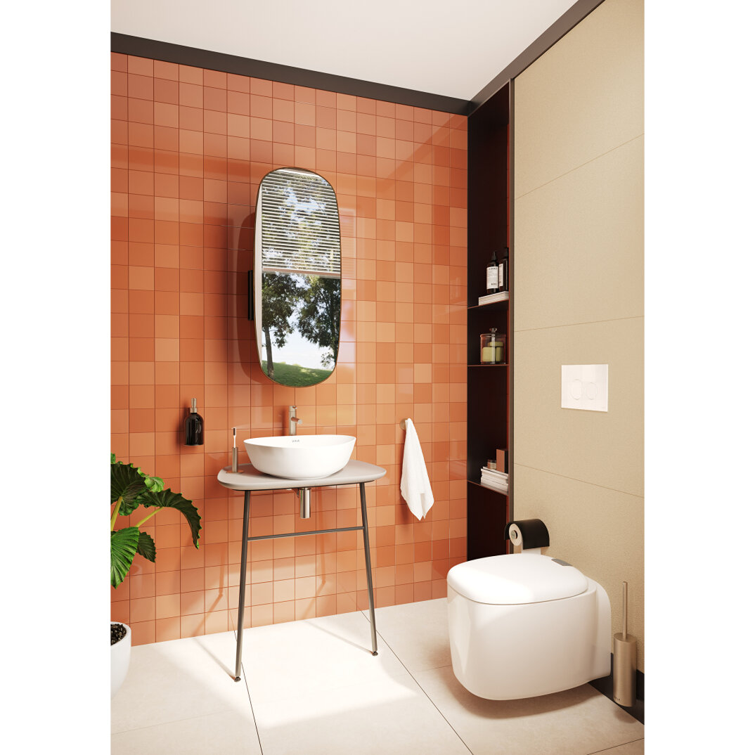 VitrA Plural Üçgen Tezgah Altı Lavabo, 47 cm, Mat Beyaz, 7812B401-1083 - 2