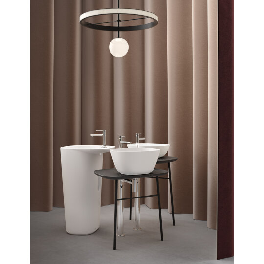 VitrA Plural Üçgen Tezgah Altı Lavabo, 47 cm, Mat Beyaz, 7812B401-1083 - 4
