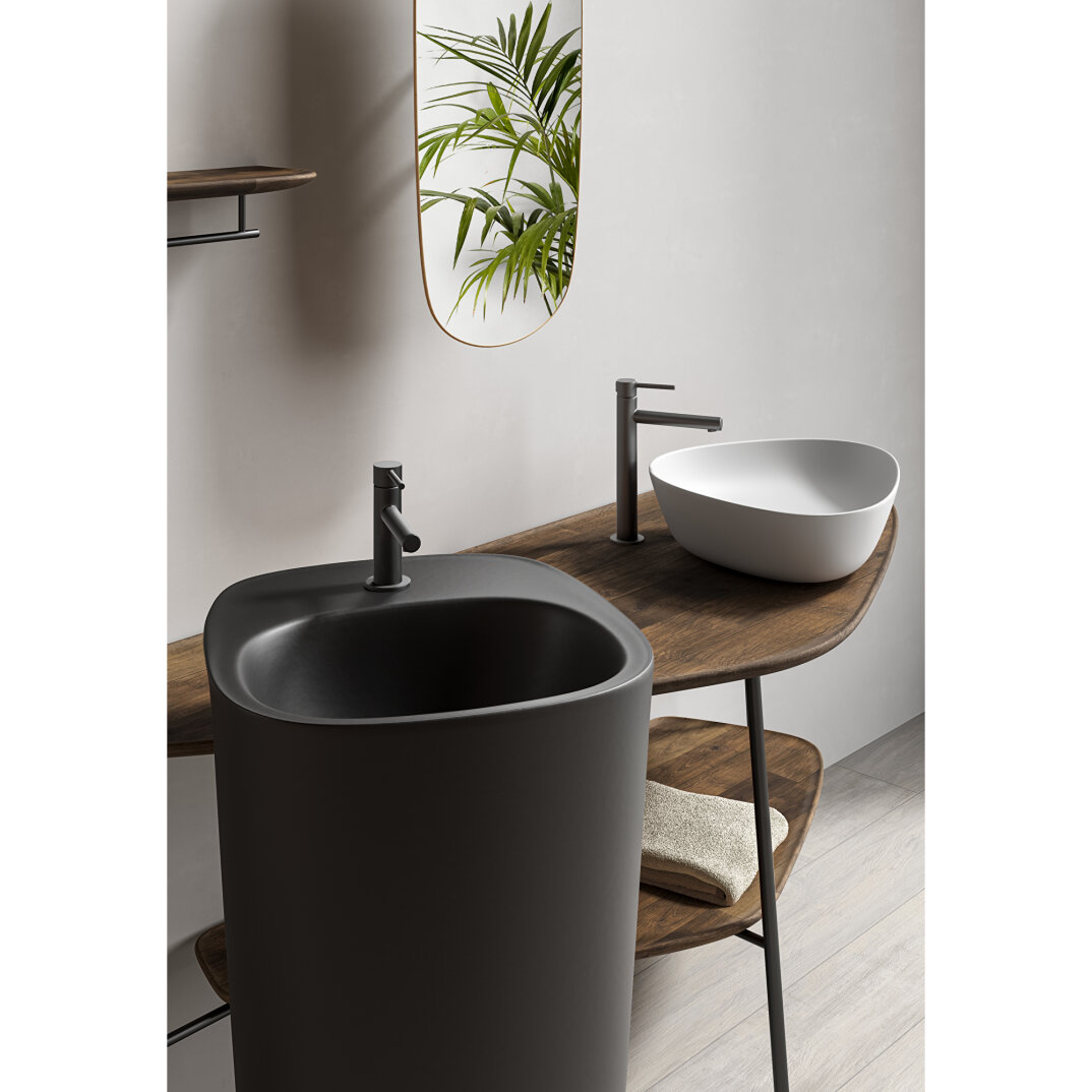 VitrA Plural Uzun Raf Metal Havluluklu, Amerikan Ceviz, 75 cm (Sol),64062 - 4