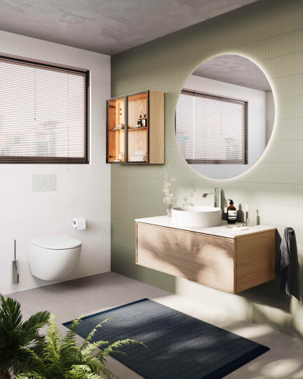 Vitra Prime Yuvarlak Ayna Aydınlatmalı Ve Sensörlü, 100 Cm 67043 - 7
