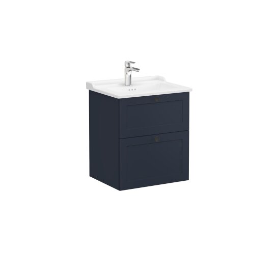 VitrA Root Classic Çift Çekmeceli Lavabo Dolabı, 60 cm, Mat Lacivert (Klasik Lavabo Dahil),68853 - 2