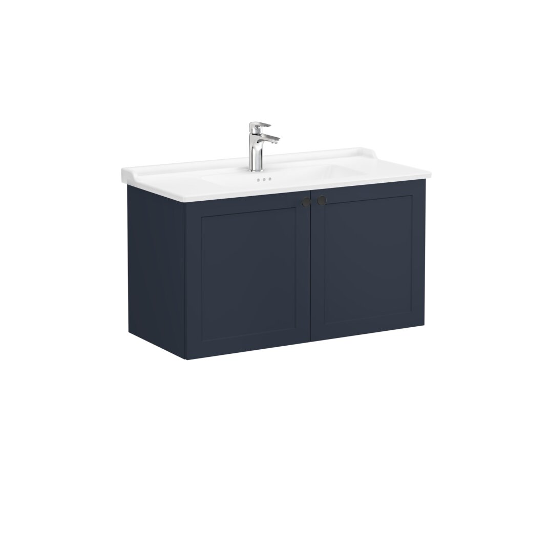 VitrA Root Classic Kapaklı Lavabo Dolabı, 100 cm, Mat Lacivert (Klasik Lavabo Dahil),68748 - 5