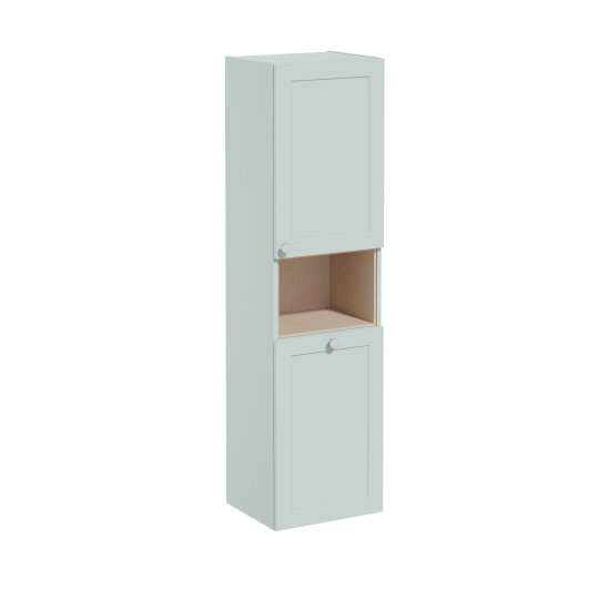 VitrA Root Classic Kısa Boy Dolabı, 40 cm, Mat Retro Yeşil (Çamaşır Sepetli-Sağ),68530