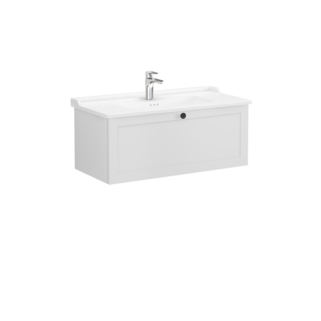 VitrA Root Classic Tek Çekmeceli Lavabo Dolabı, 100 cm, Mat Açık Gri (Klasik Lavabo Dahil),68828 - 4