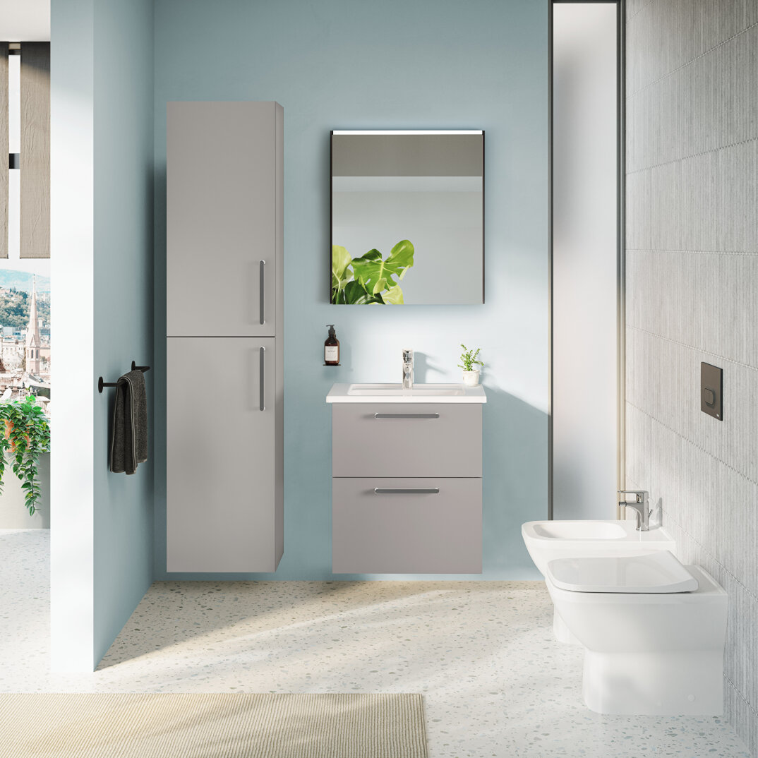 VitrA Root Flat Boy Dolabı, 40 cm, Mat Kaya Gri,68002 - 4