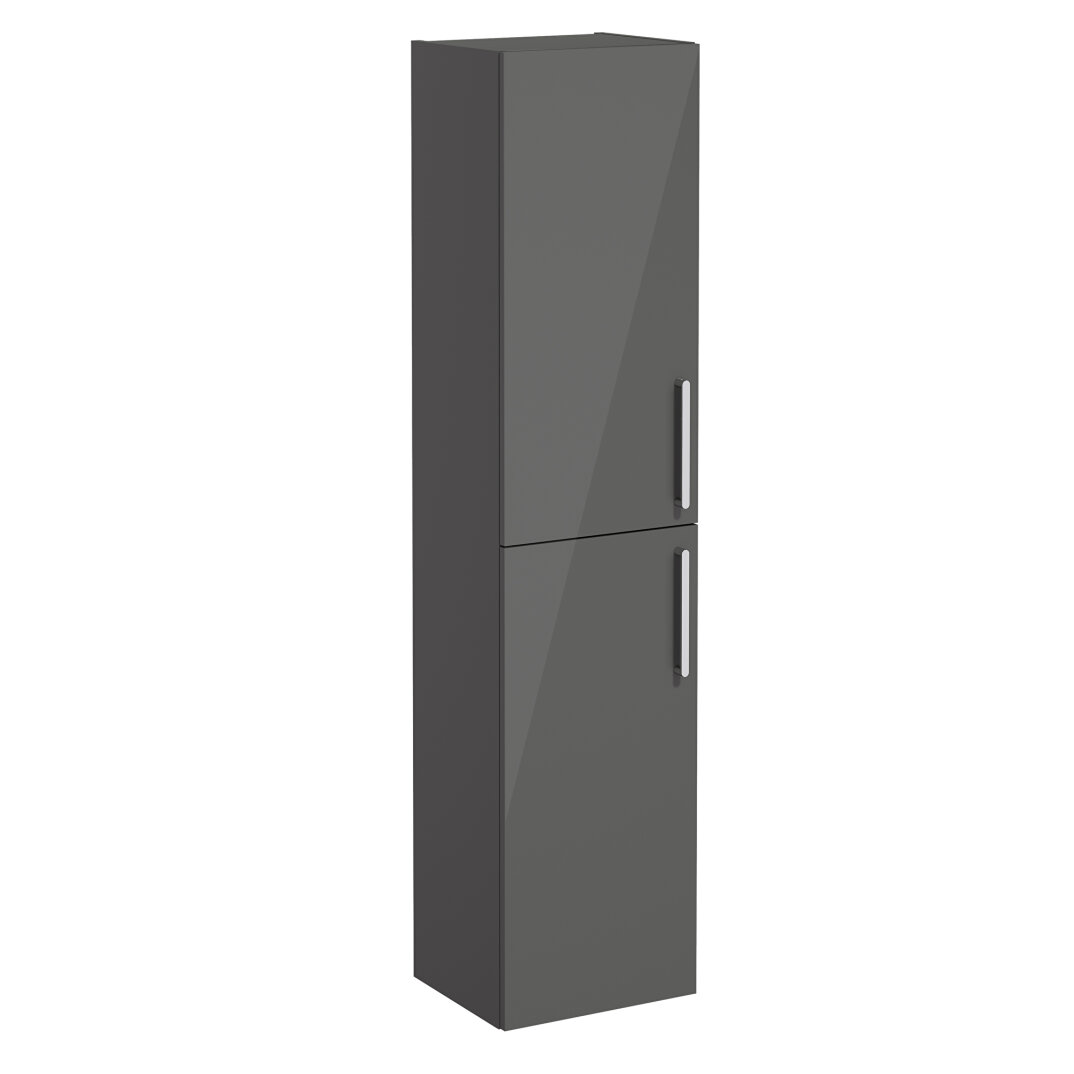 Vitra Root Flat Boy Dolabı, 40 cm, Parlak Antrasit, 66224 - 3