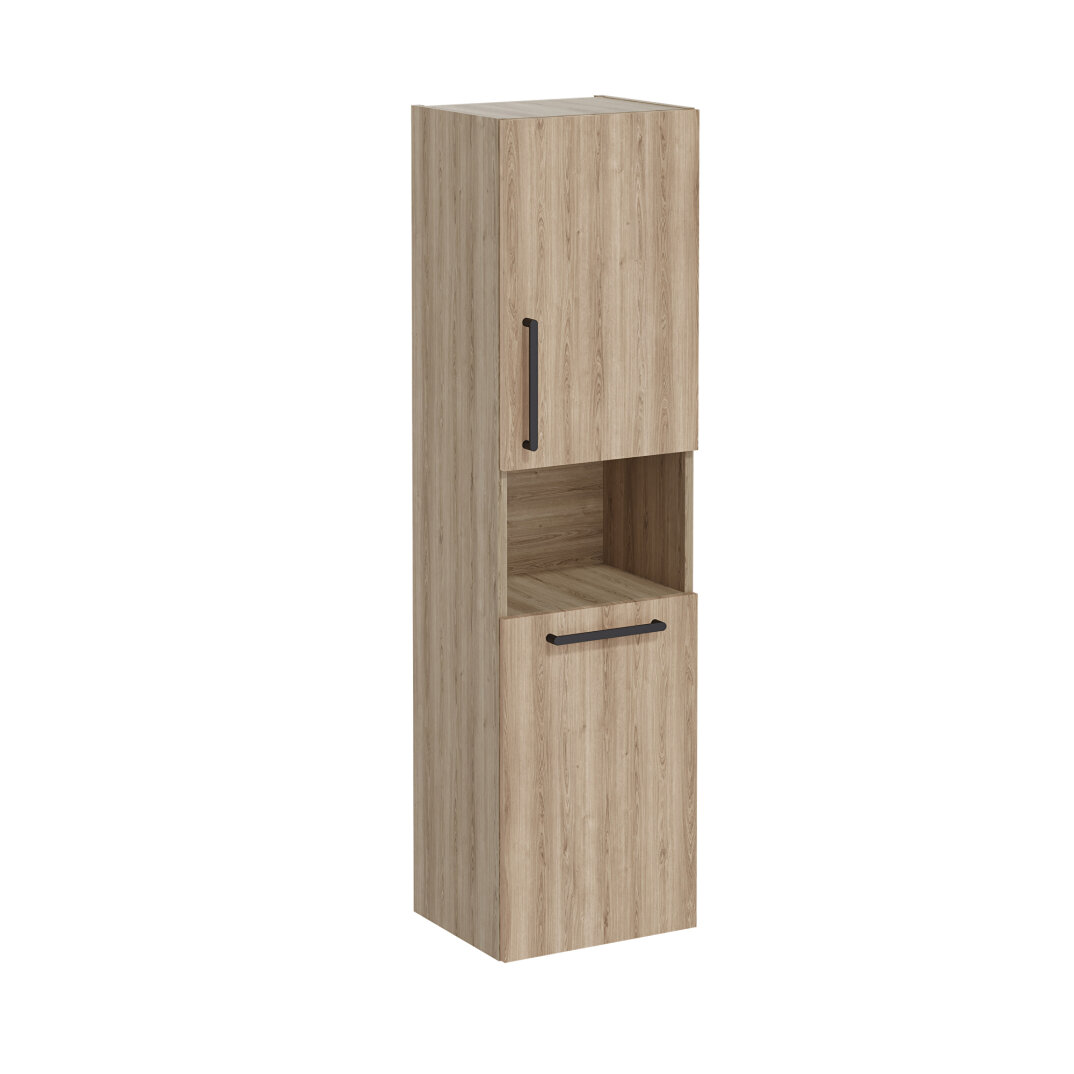 VitrA Root Flat Kısa Boy Dolabı (Sağ), 40 cm, Çamaşır Sepetli, Doğal Meşe,66229 - 2