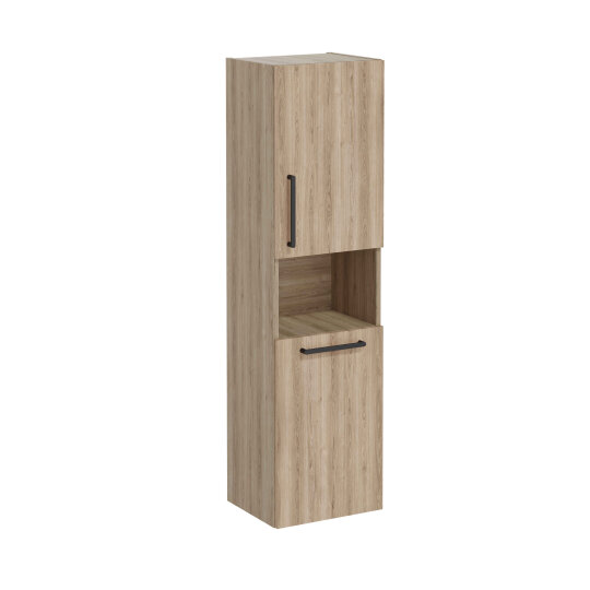 VitrA Root Flat Kısa Boy Dolabı (Sağ), 40 cm, Çamaşır Sepetli, Doğal Meşe,66229