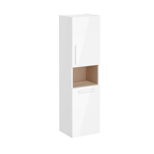 VitrA Root Flat Kısa Boy Dolabı (Sağ), 40 cm, Çamaşır Sepetli, Parlak Beyaz,66231