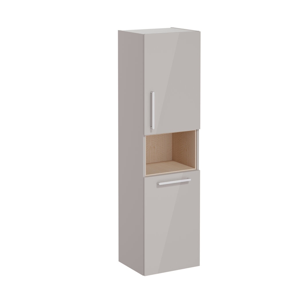 VitrA Root Flat Kısa Boy Dolabı (Sağ), 40 cm, Çamaşır Sepetli, Parlak Sahara Beji,66232 - 3