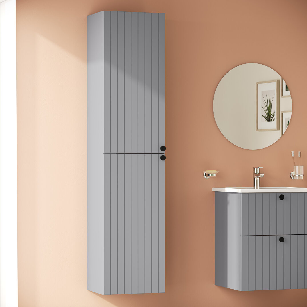 VitrA Root Groove Boy Dolabı, 40 cm, Mat Gri,69088 - 12