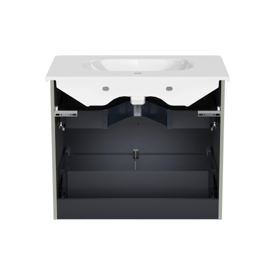 VitrA Root Groove Çift Çekmeceli Lavabo Dolabı, 100 cm, Mat Retro Yeşil (Yuvarlak Lavabo Dahil),69463 - 10