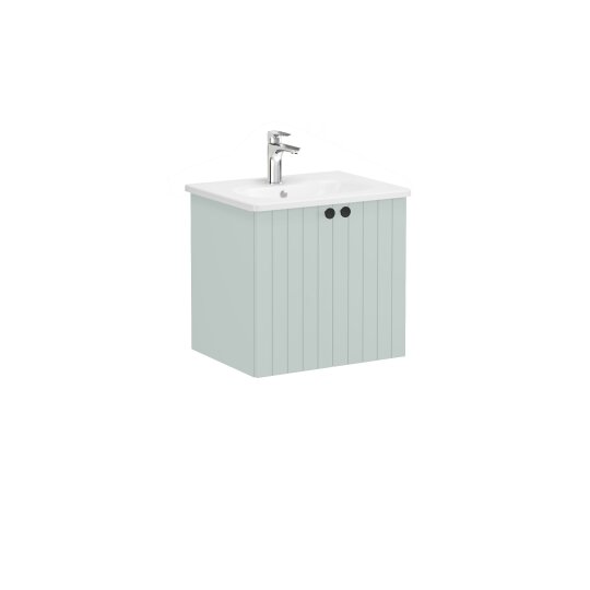 VitrA Root Groove Kapaklı Lavabo Dolabı, 60 cm, Mat Retro Yeşil (Yuvarlak Lavabo Dahil),69274 - 3
